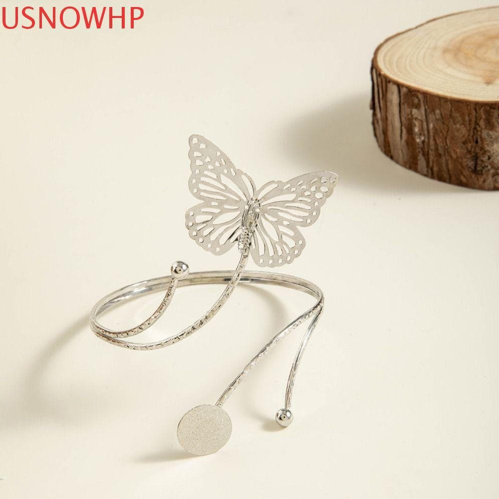 Pulseiras De Punho Aberto De Estrela Do Mar De Metal USNOWHP , Pulseira De Braço Feminina Em Formato De Gota De Água Dur