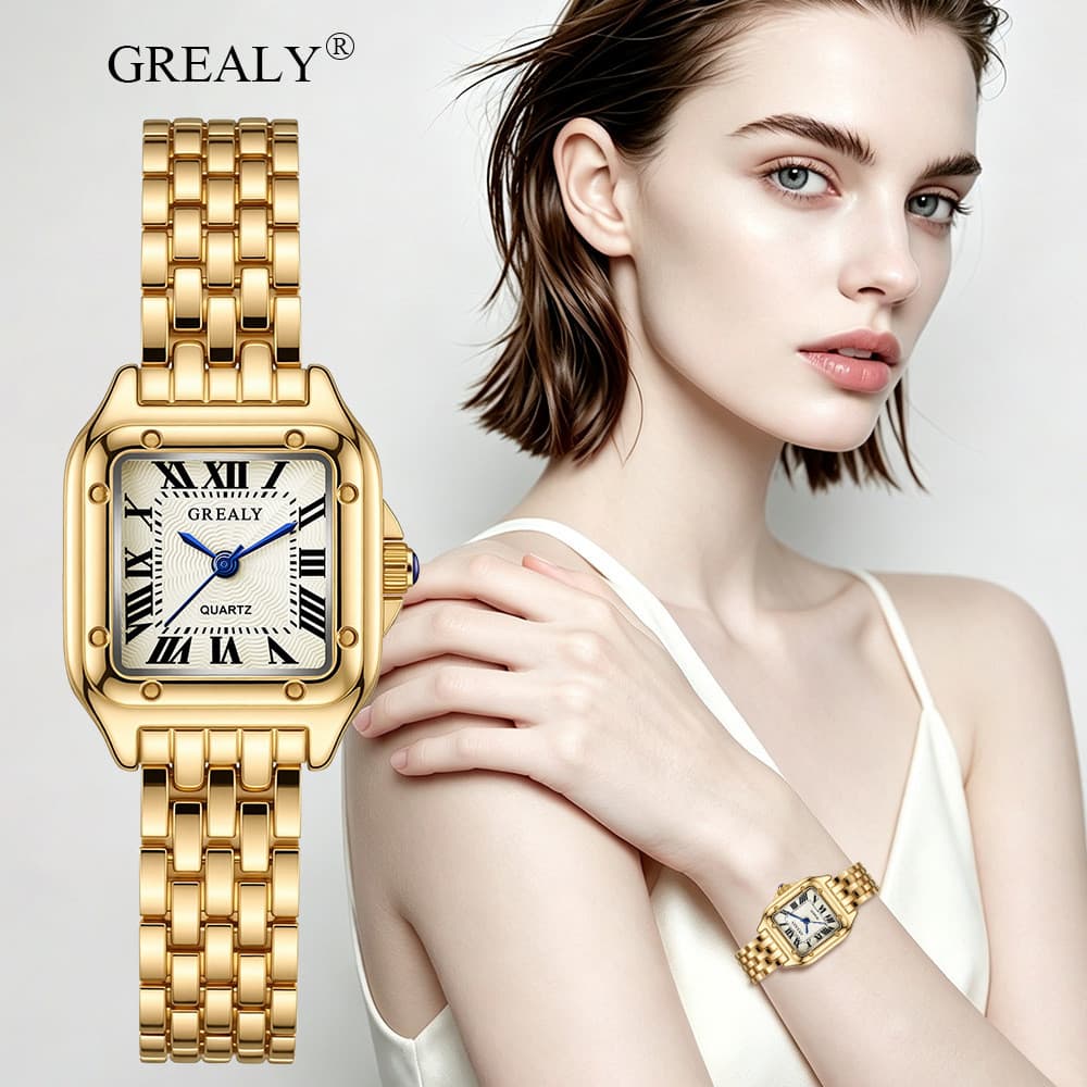Relógio feminino à prova d'água, novo estilo, relógio de quartzo, moda retrô, relógio feminino, feminino, atacad