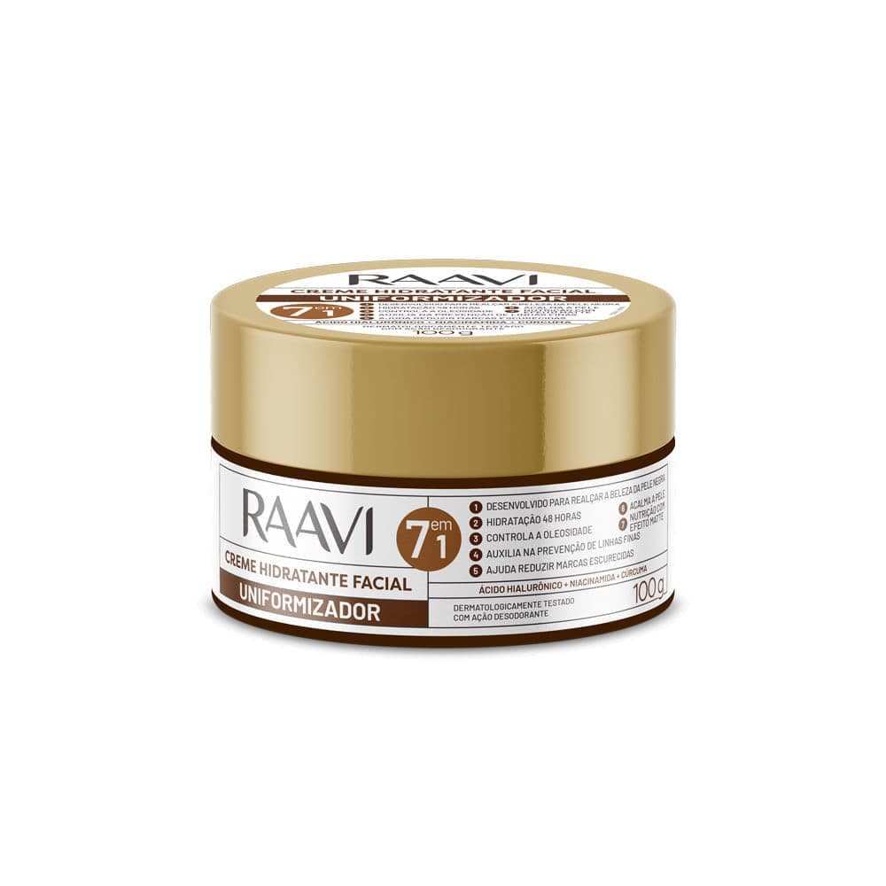 Creme Hidratante Facial Uniformizador Raavi