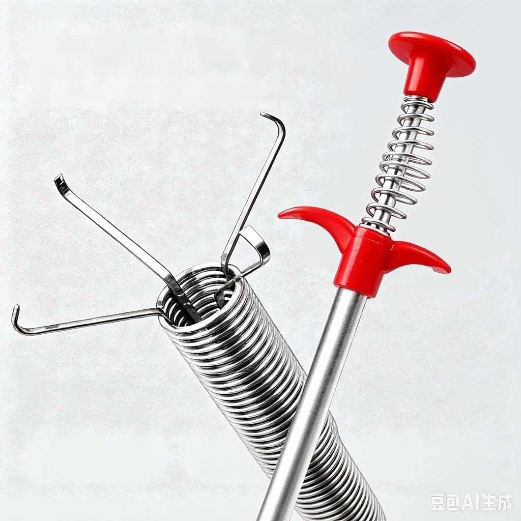 Desentupidor Manual Flexível para Pias, Ralos e Encanamentos