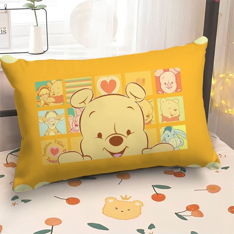 Ins estilo bonito Winnie the Pooh fronha de face única presente criativo dormitório cabeceira casa quarto decoração trav