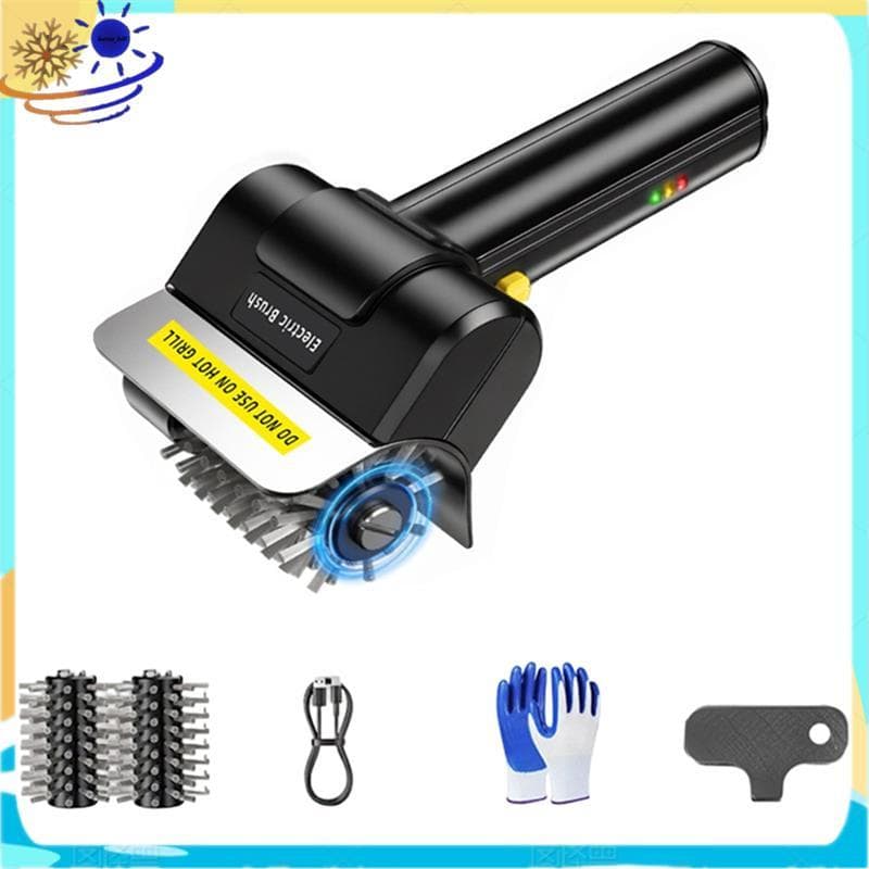 [Le's Shop] Escova De Grelha Elétrica Para Externa Recarregável Limpador