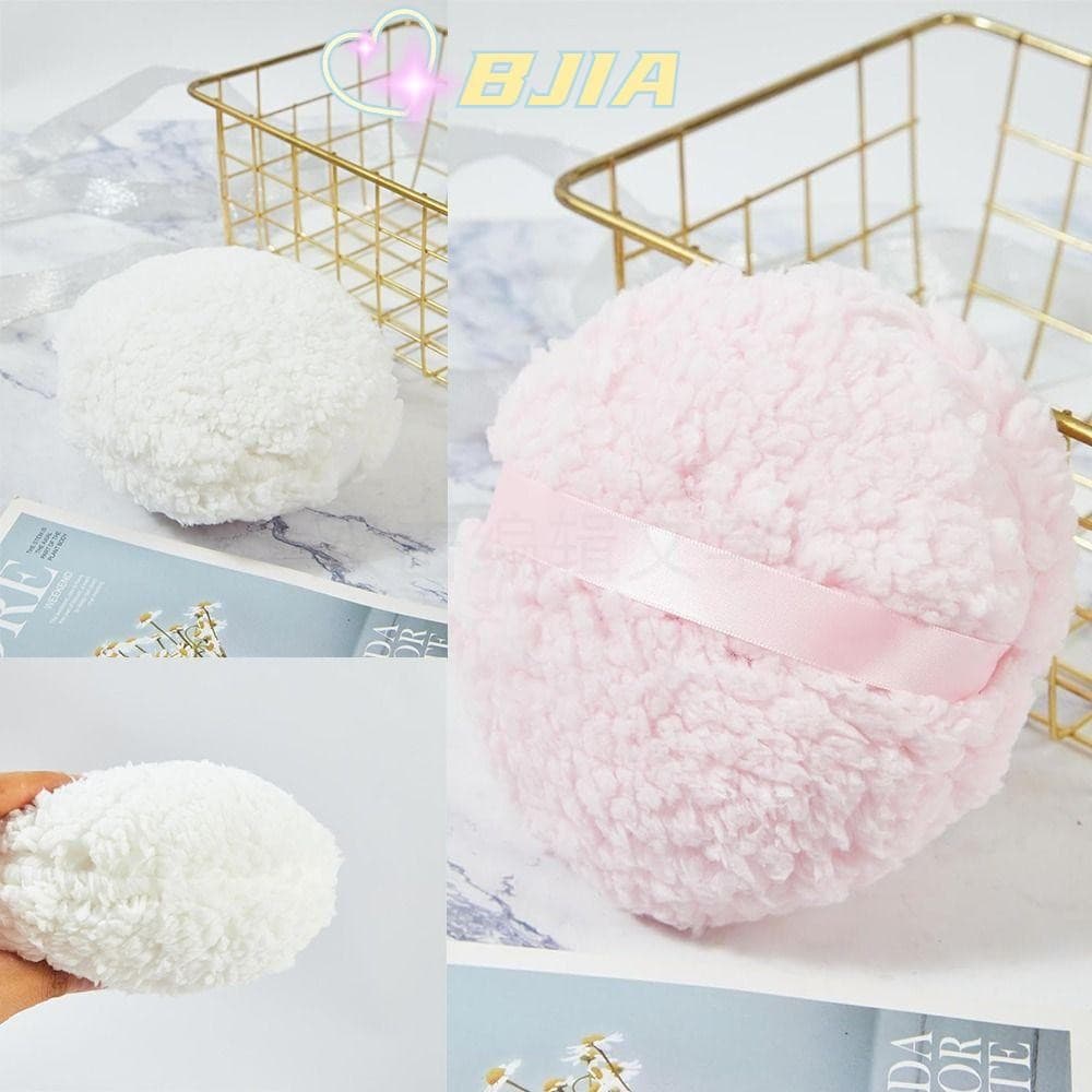 BJIA Powder Puff , Aplicador De Pó Corporal Macio De Pelúcia Longo , Fácil De Segurar Puffs Extra Grandes E
