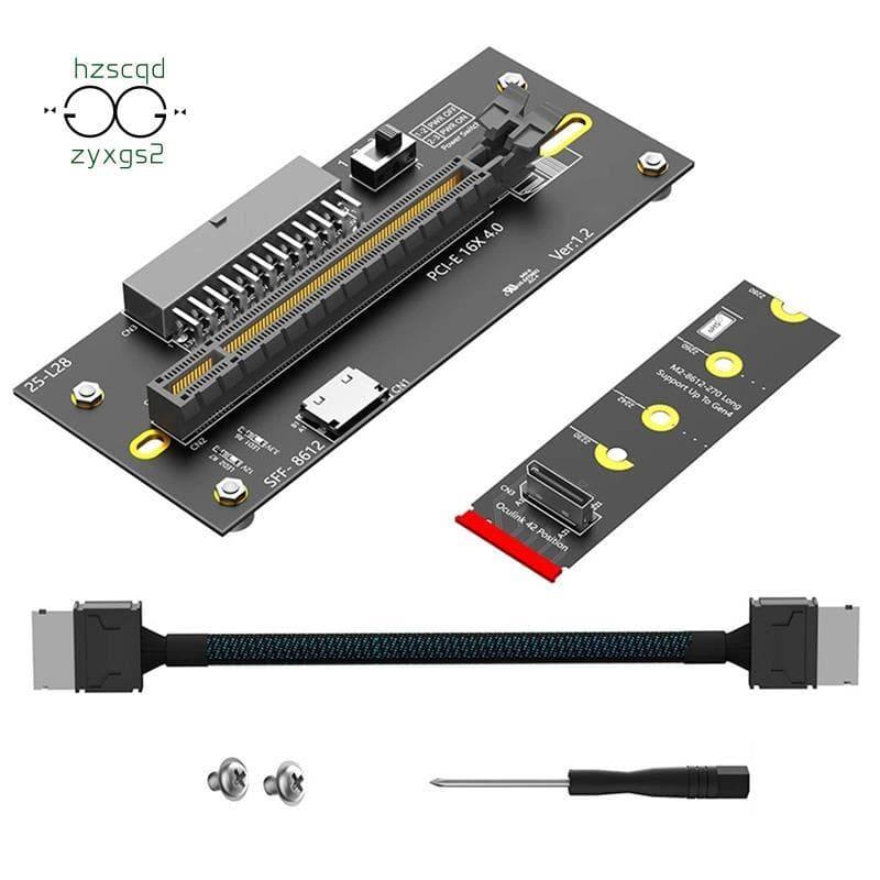 Para M2 SSD PWR ATX 24PIN Potência Adaptador Gráfico Externo Placa OA
