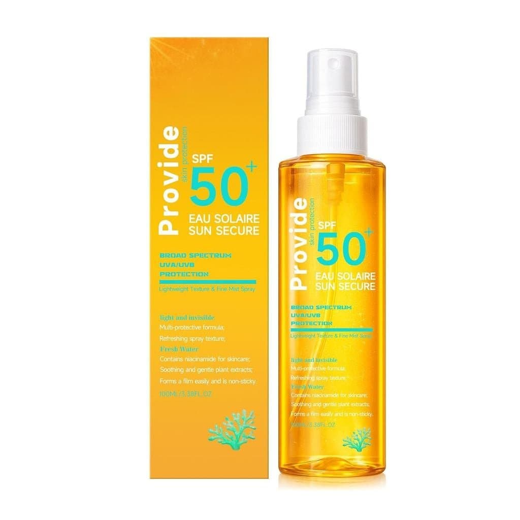 EauSolaireSunSecureSPF50+SunProtectionSpray–Broad-Spectrum,Invisible&Non-Greasy,Ultra-Waterproof,200mlforAllTypes(1,pc)