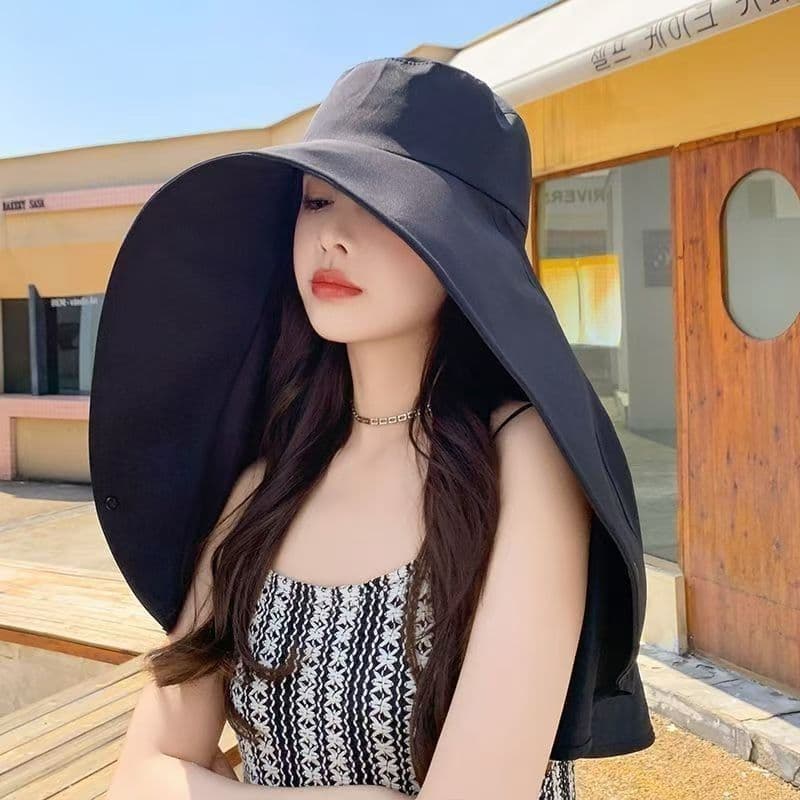 Novo estilo europeu americano protetor solar chapéu de sol verão ao ar livre pescoço proteção capa rosto ultravioleta xa