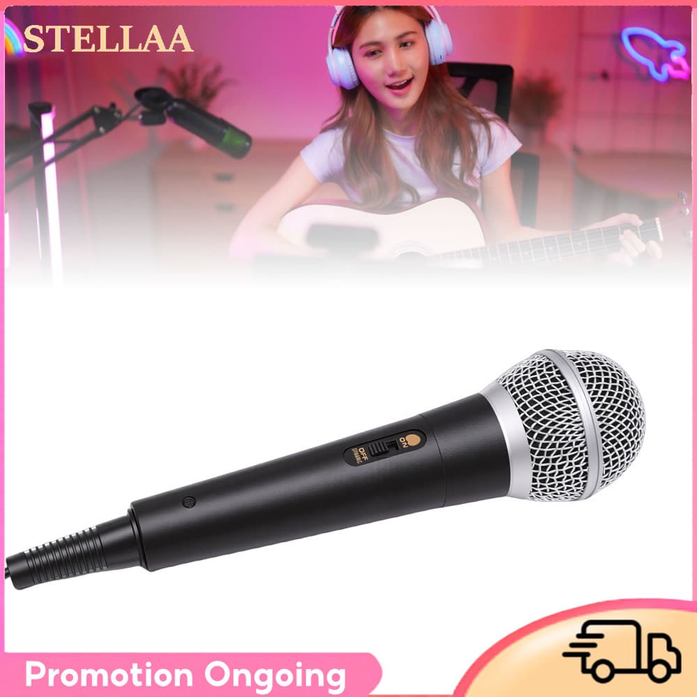 Stellaa Microfone USB Leftwei Microfone cardioide condensador profissional com fio Som claro e rico Conectividade