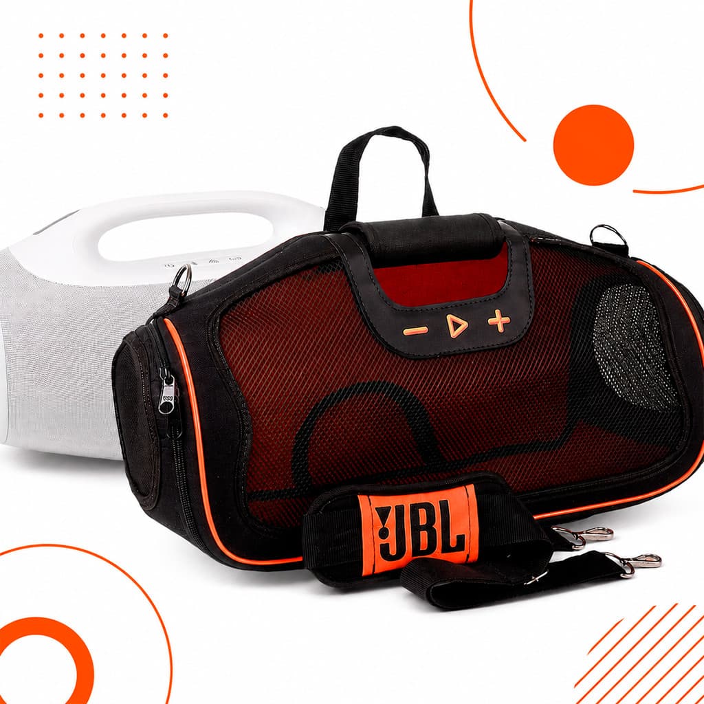 Case Bolsa Capa Protetora JBL Boombox 4 Pro Max Impermeável Resistente Com Bolso Alça Ombro