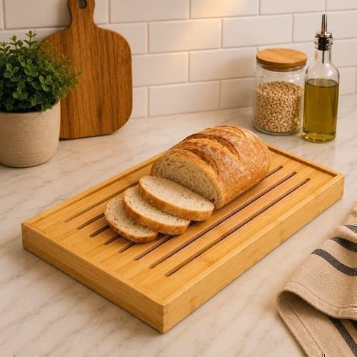 Tábua Migalheira Para Pães em Bambu