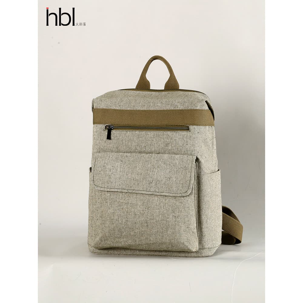 Tribo de fogo viagem leve mochila algodão linho lona senhoras mochila Casual grande capacidade Multi-compartimento saco