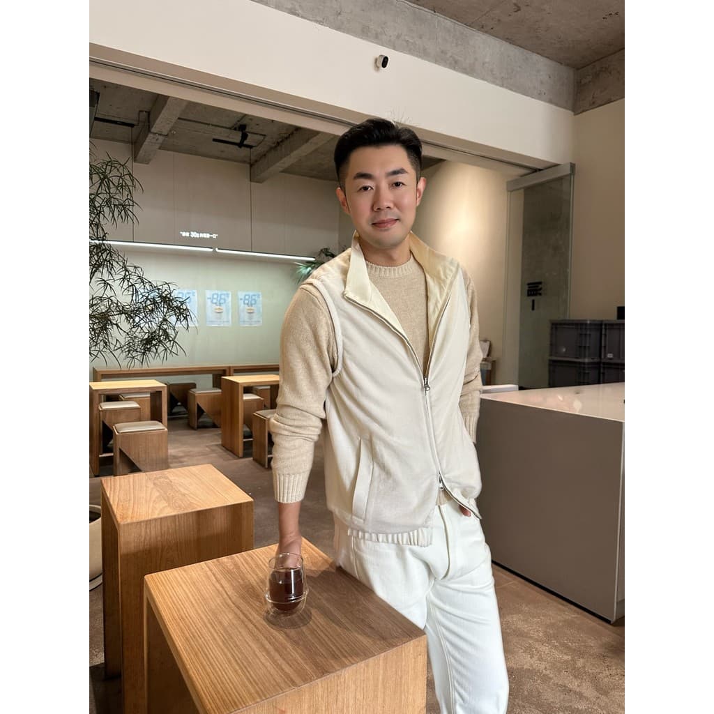 Japão importado de alta tecnologia primavera outono colete dupla face moda masculina Casual All-Match Stand-Up