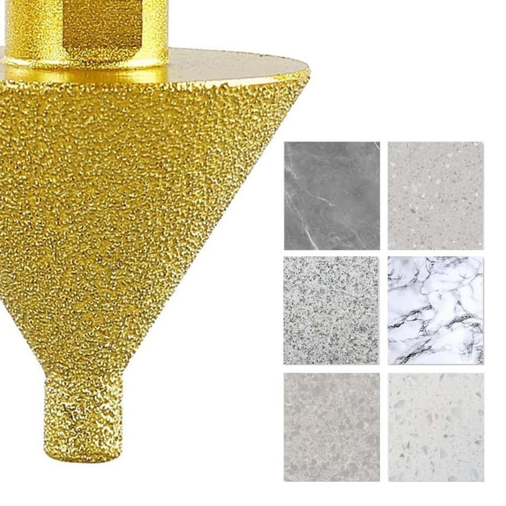 Broca de chanfro chanfrado diamantado / M14 50mm  Rebolo Cônico  para porcelanato