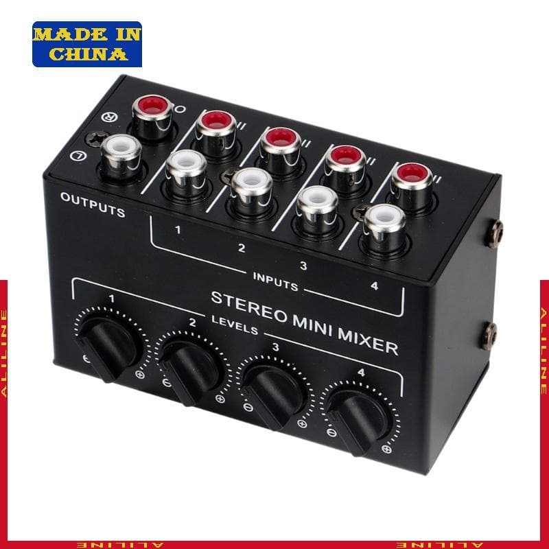 ALI CX400 Mixers De Som Portáteis De 4 Entradas Que Melhoram A Experiência Sonora Para Gravação Doméstica
