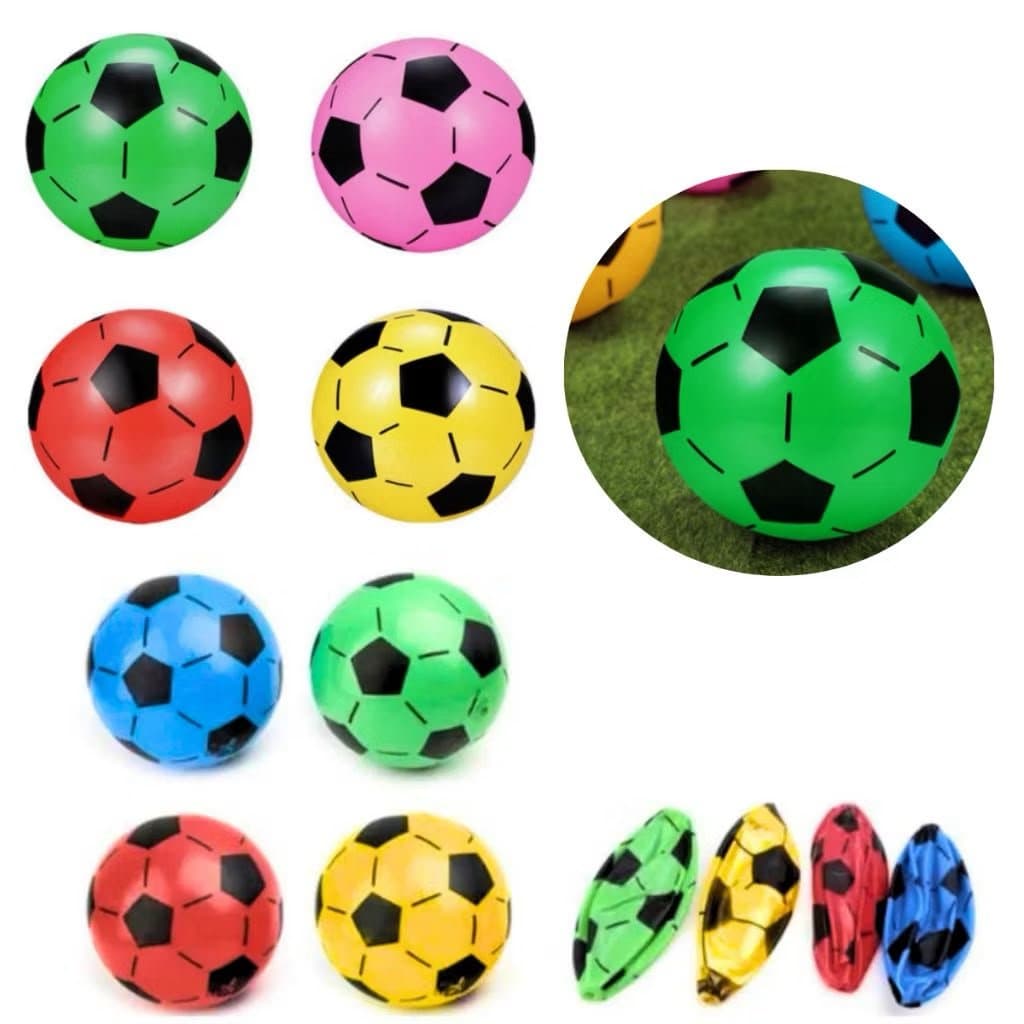 KIT COM 10/ BOLA DE PRAIA FESTA VINIL INFLAVEL INFANTIL COLORIDA