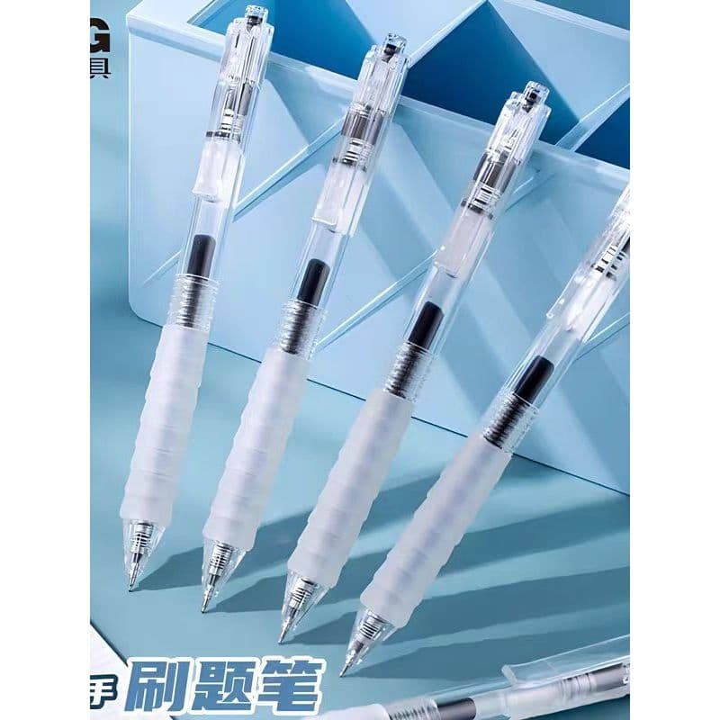 Chenguang Gel caneta imprensa escova pergunta caneta de secagem rápida suave st caneta preto assinatura caneta estudante