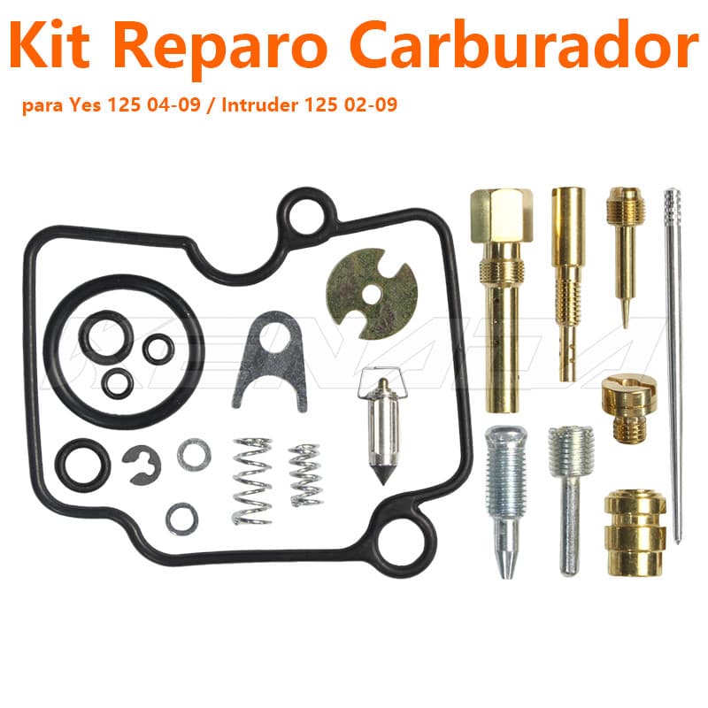 Kit Reparo Do Carburador Yes 125 04-09 Intruder 125 02-09