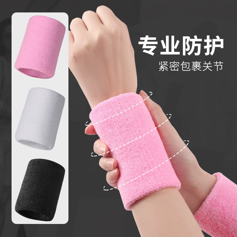 Pulseiras esportivas absorventes de suor, equipamento de proteção absorvente, masculino e feminino, pulseiras absorvente