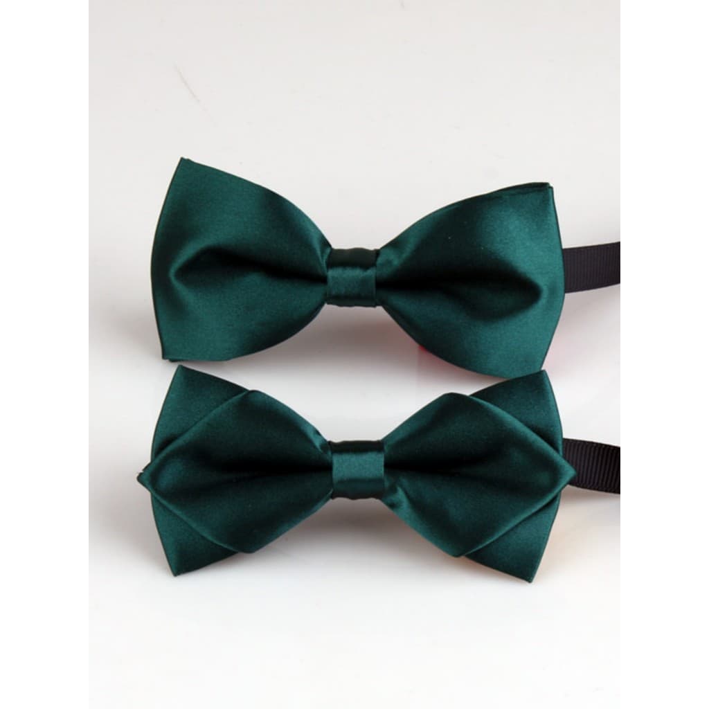 Frete grátis gravata borboleta verde escuro combinando vestido Formal de negócios terno britânico banquete anfitrião arc