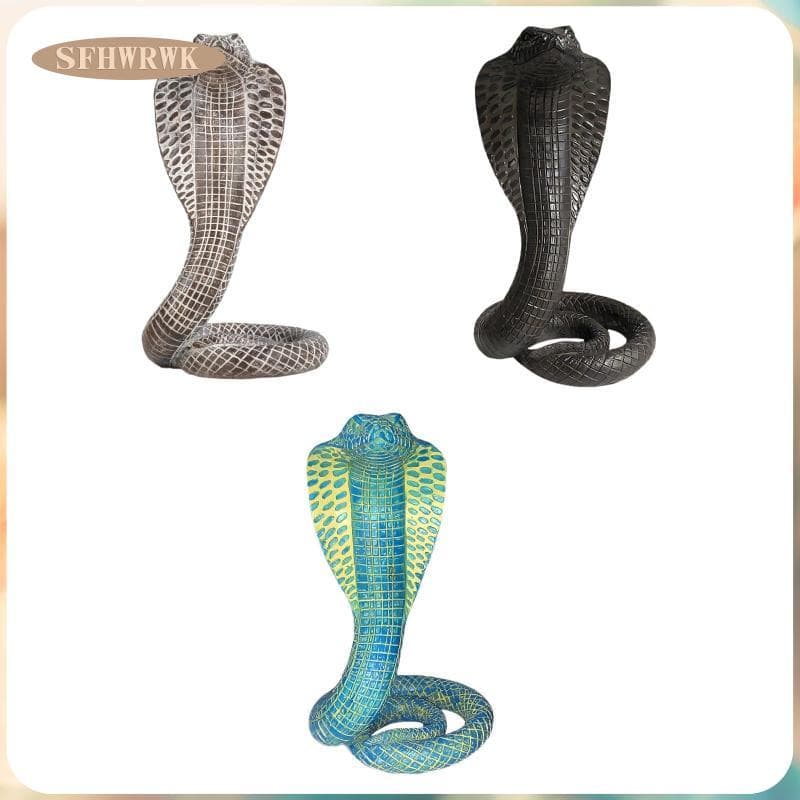 [Fhwrwk] Estatueta De Escultura Em Resina De Estátua De Cobra Colecionável Com Texturas Claras E Artesanato Sólido Arte