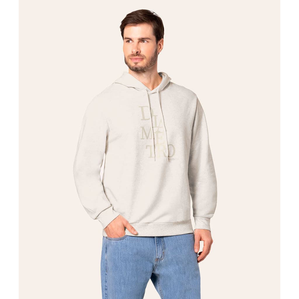 Moletom Com Capuz Masculino Diâmetro Bege
