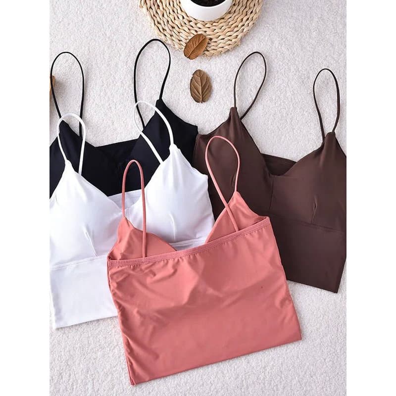 Colete Camisola Sem Costura De Seda Gelada Para Mulheres