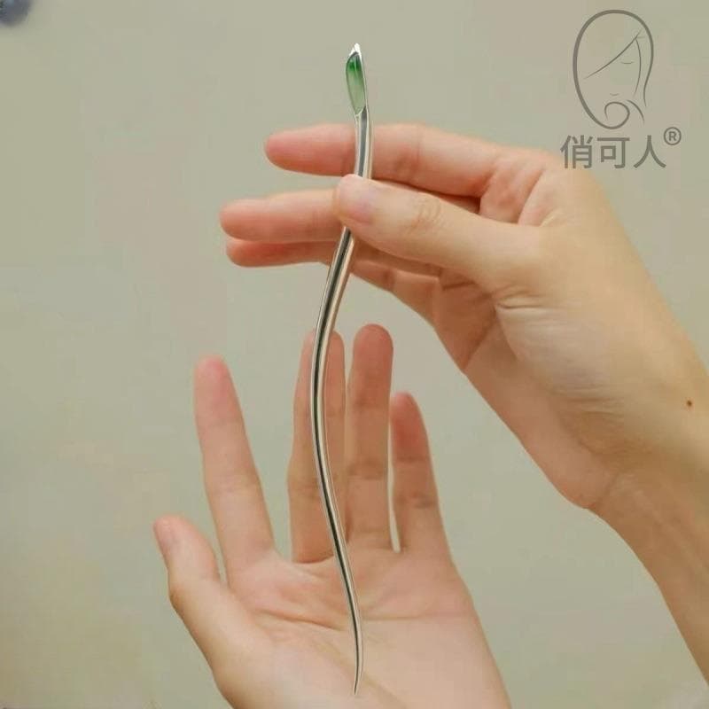 Novo estilo chinês cobra hairpin estilo antigo legal sentimento luz luxo hairpin High-End placa de Metal hairpin Cheongs