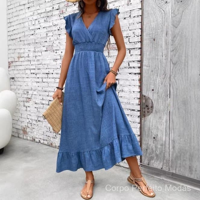 Pronto estoque Transporte rápido 2026 Moda feminina elegante saia longa férias estilo praia vestido de cintura estreita