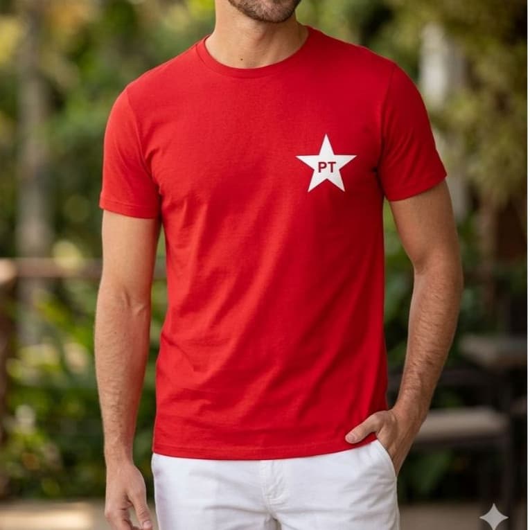 Camiseta PT 100% Algodão política Unissex Adulto Material Premium Envio Rápido