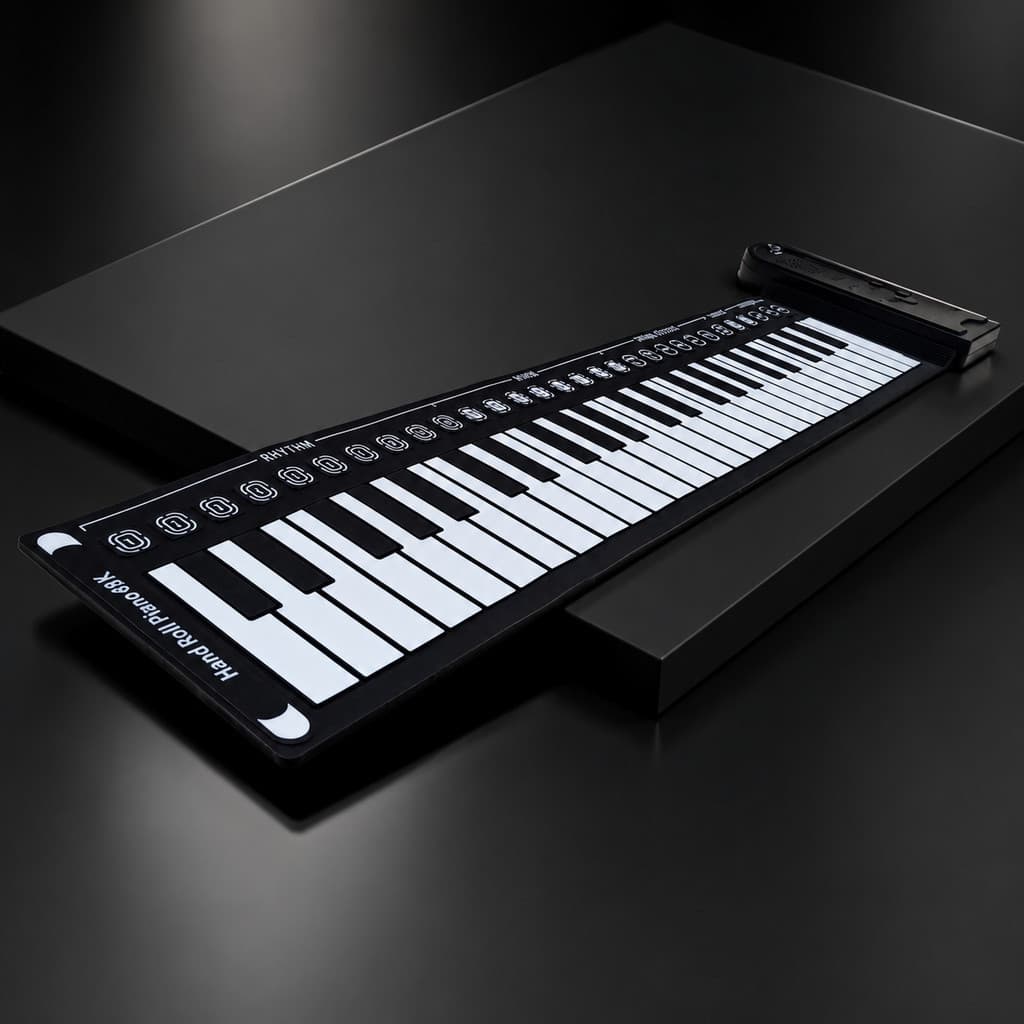 Teclado Piano Flexível Musical com 32 Níveis de Som