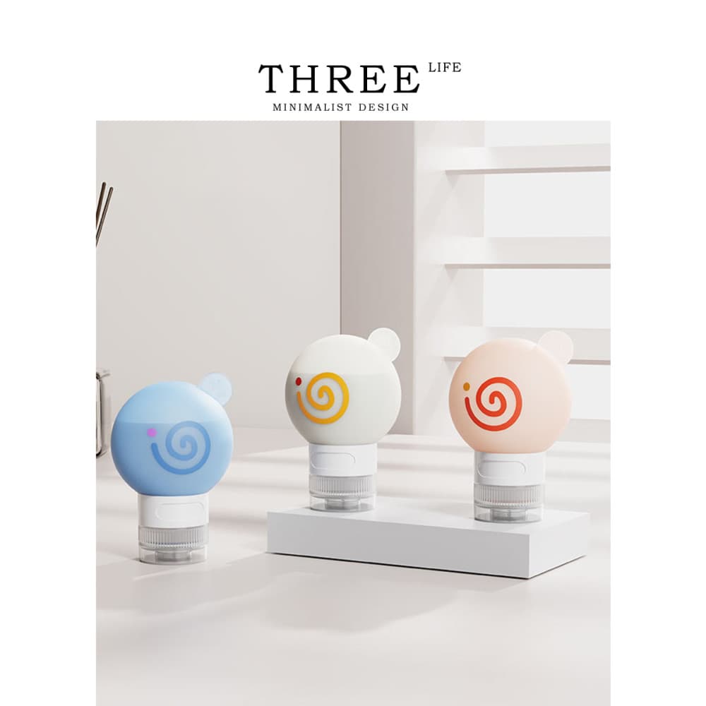 Tlife · Donuts · Frasco de loção para viagem, portátil, cosmético, banho, líquido, Silicone, Sub-garrafa | Donut Donut D