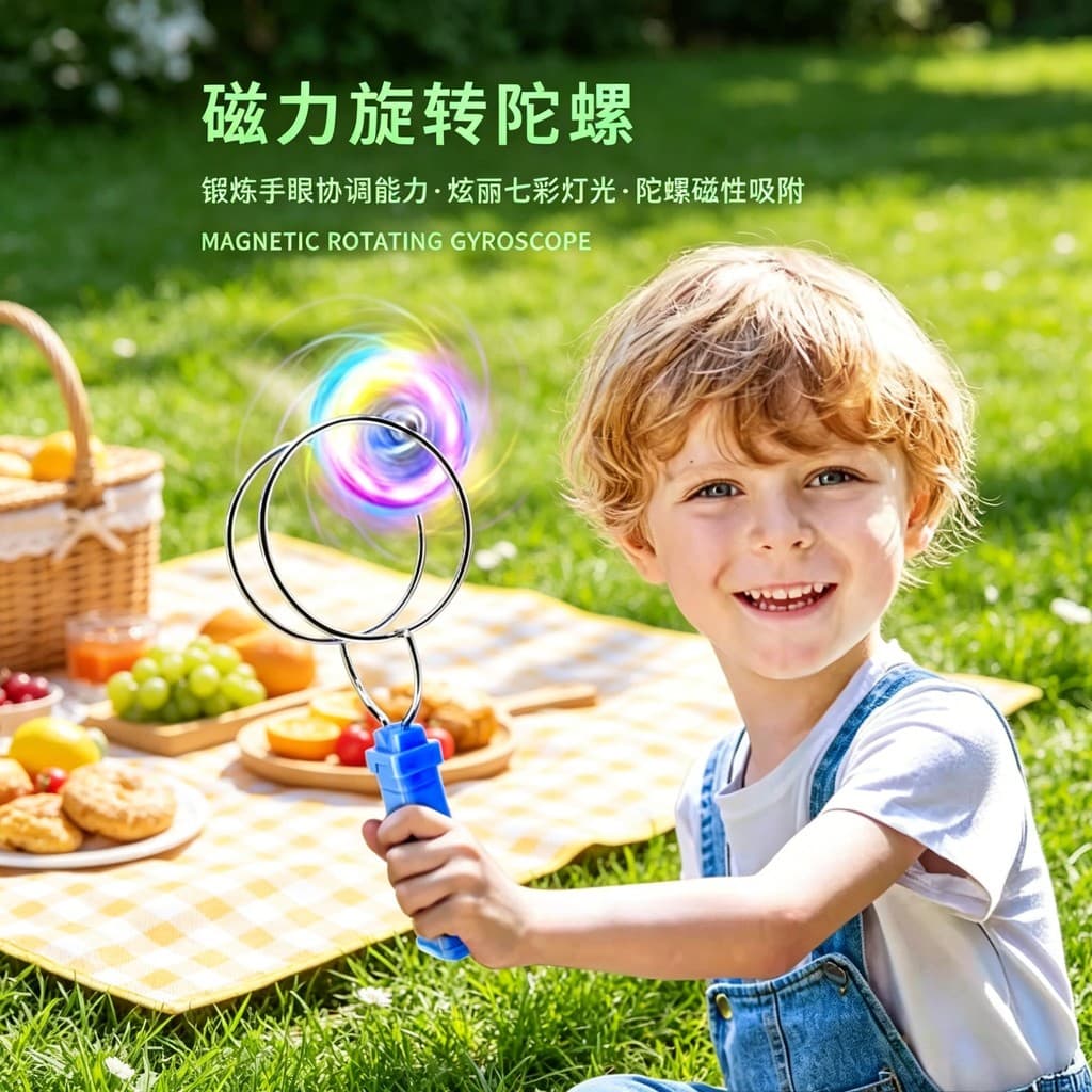 Magia voando luminosa pista superior magnética mágica luminosa topo coordenação mão-olho das crianças 2026 brinquedos qu