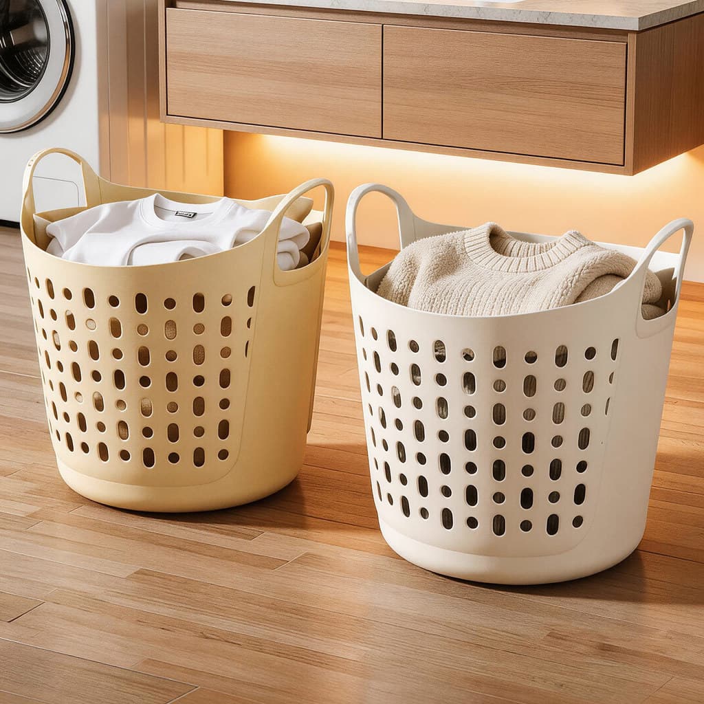 Cesto de roupa suja de grande capacidade para uso doméstico, cesto elegante para guardar roupas sujas, cesto de roupa pa