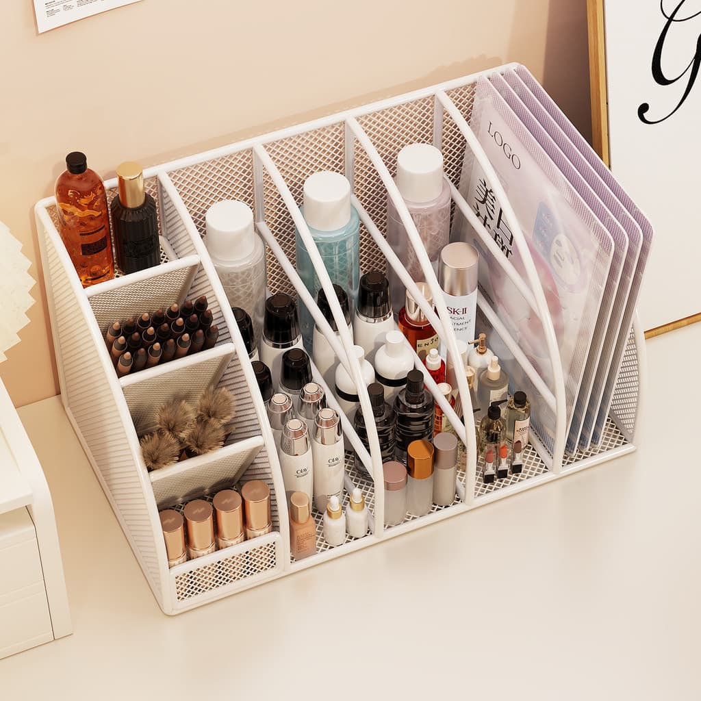 Cosméticos Desktop caixa de armazenamento de cosméticos prateleira cômoda influenciador novo estilo batom sombra maquiag