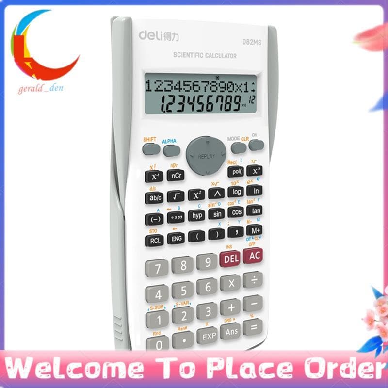 Calculadora Científica D82MS Com 240 Funções , Capa Protetora Incluída-Ideal Para Alunos E Professores A