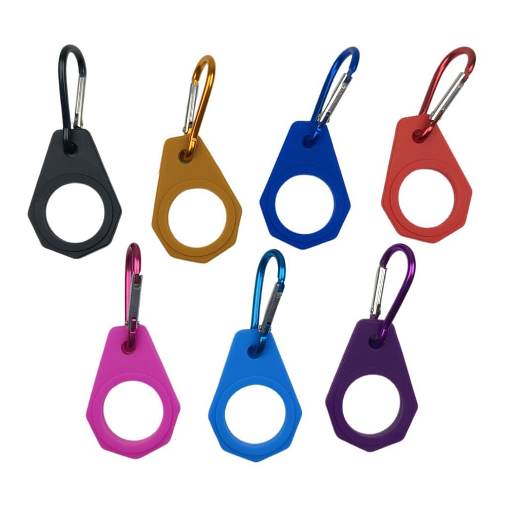 Clipe de silicone para garrafa de água de mochila de caminhada ao ar livre, garrafa de bebida, clipe para garrafa de águ