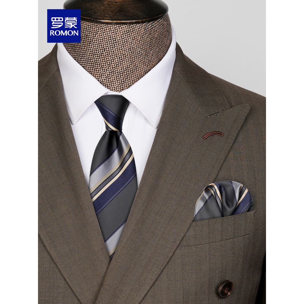 Gravata masculina High-End Formal Wear negócios listras feitas à mão Retro único estilo Hong Kong gravata dinheiro antig