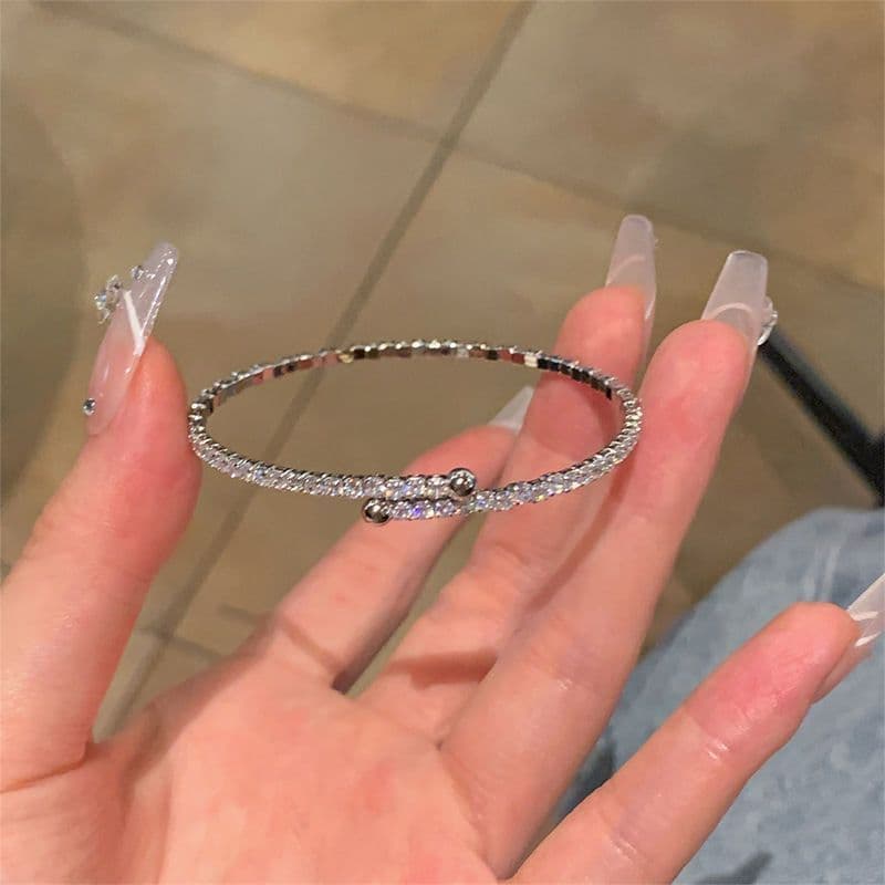 Novo estilo chinês zircão coração costura fivela pulseira moda requintado pulseira luz luxo High-End pulseira20260831