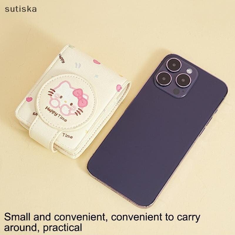 sutiska Kawaii Sanrio Hello Kitty Pochacco Loopy Girl Bolsa De Maquiagem Batom Fone De Ouvido Padrão Portátil Anime Zero