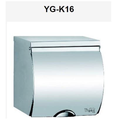 Yigao YG-K16 caixa de tecido higiênico de aço inoxidável Hotel doméstico banheiro moda à prova d'água pequeno rolo caixa