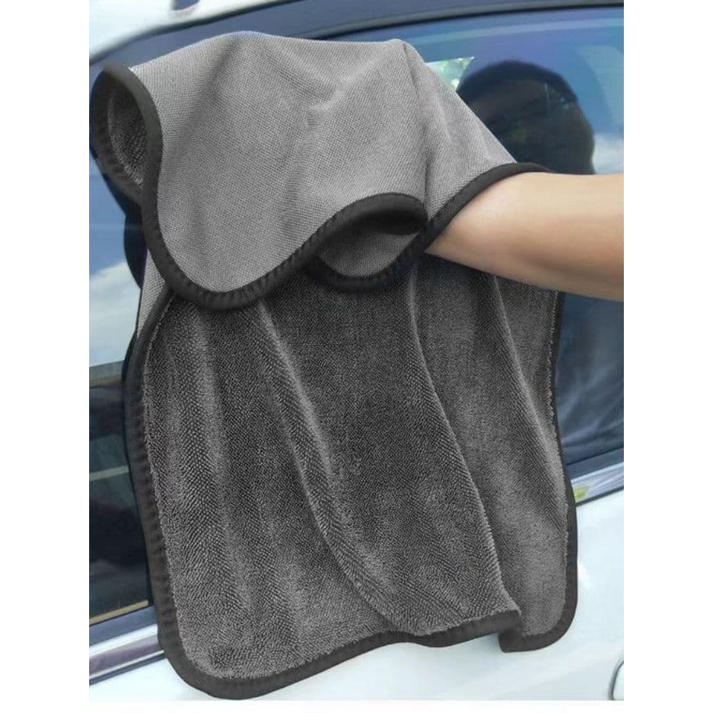 Toalha de coleta de água com tranças pequenas, dupla face, espessada, sem fiapos, forte absorção de água, sem marcas, la