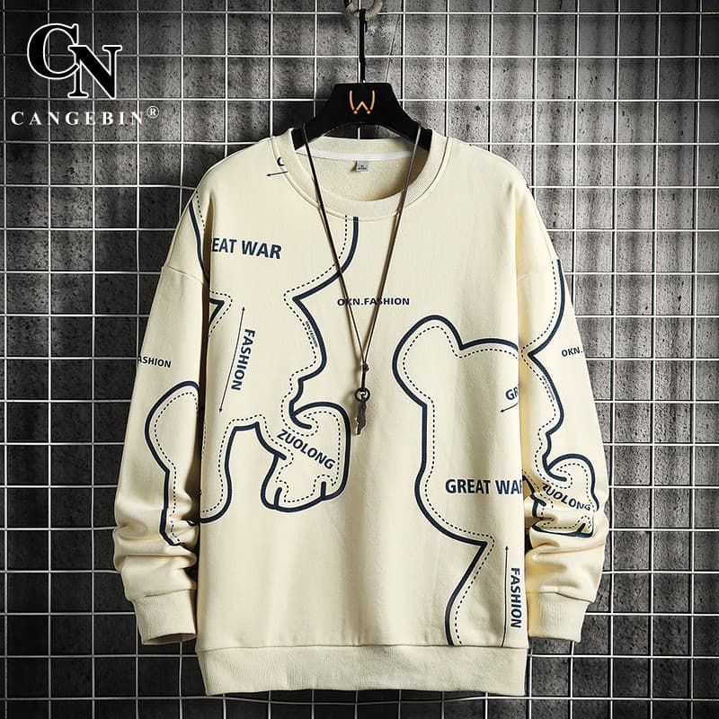 Moletom masculino roupas superiores primavera outono rua wear casal wear americano Retro pesado solto 2026 novo estilo j