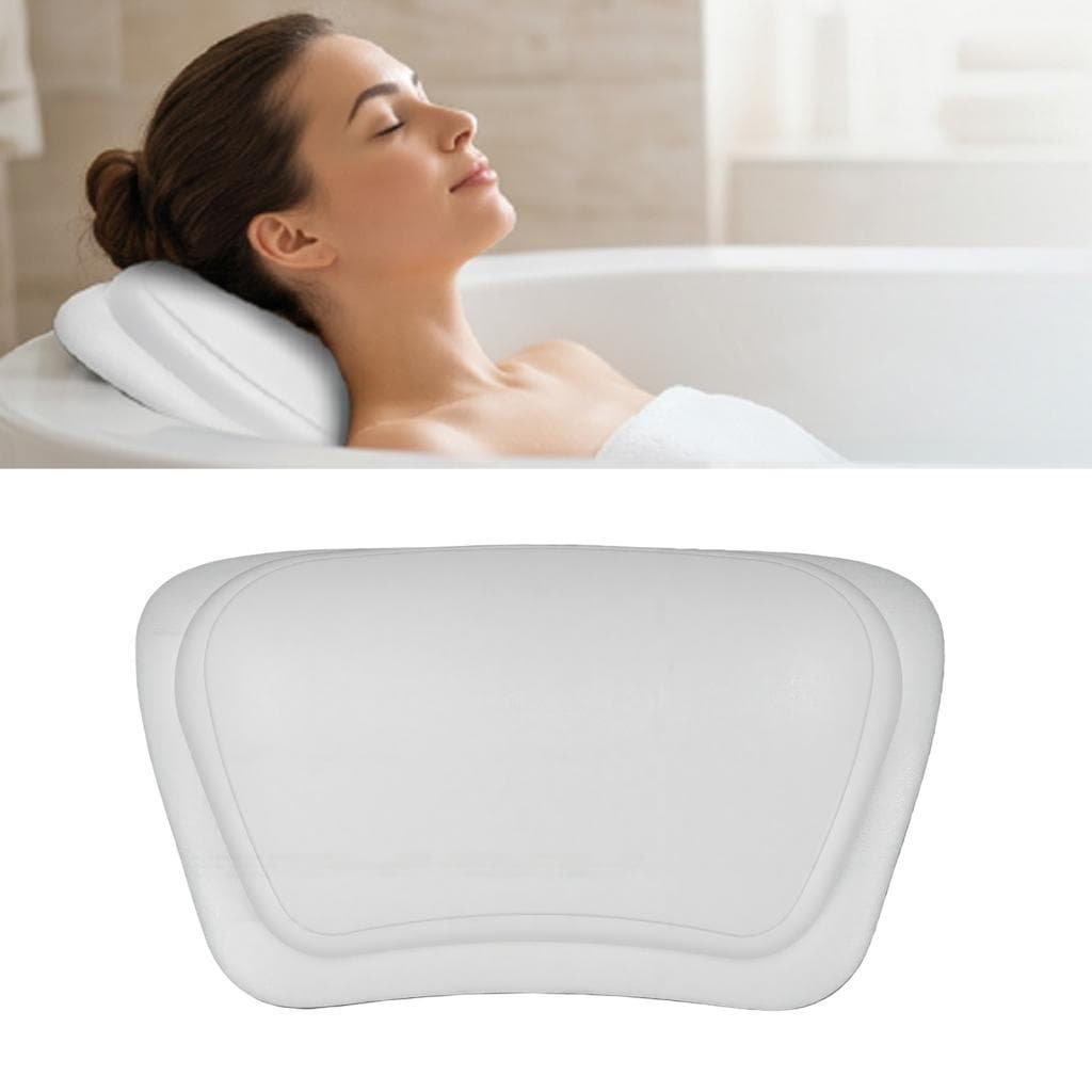 Almofada De Banho Jiawu Com Sucção Segura Para Banheiras Curvas (Comprimento 31 Cm De Largura