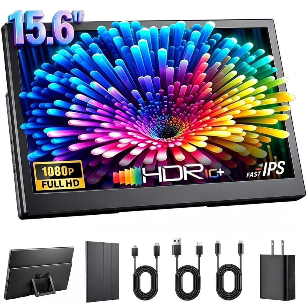15.6inch Portatil Monitor ''1920*1080p IPS Type-C/HDMI Laptop Monitor Portátil For Ipad Pc Mac Phone switch PS4/5