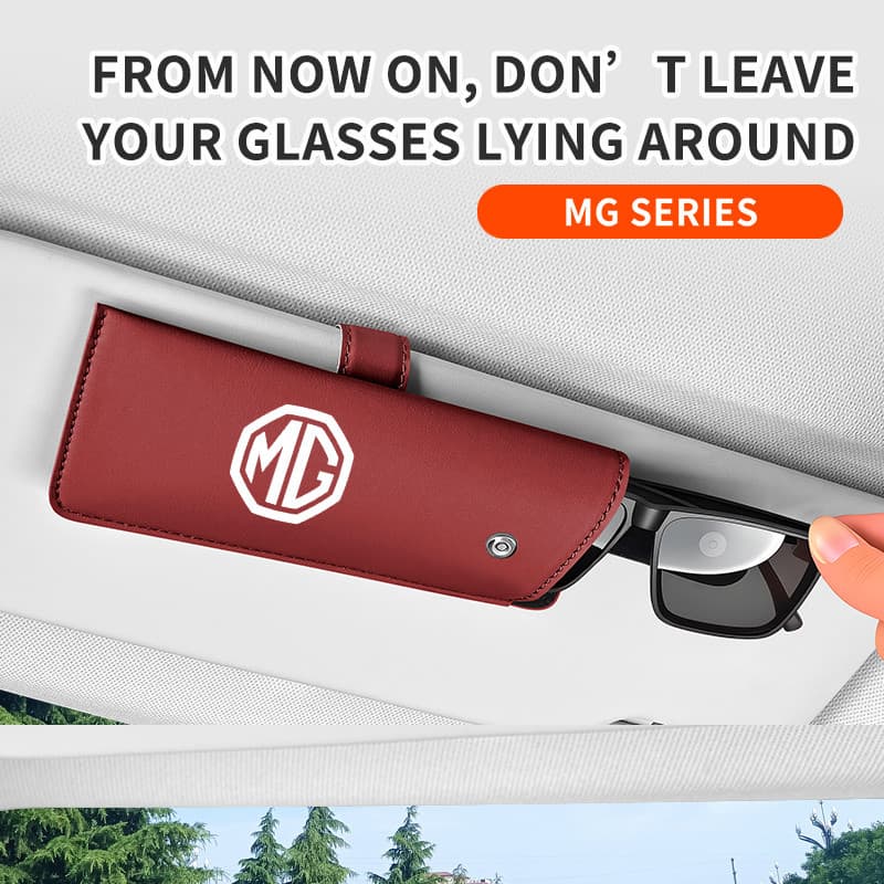 Estojo Para Óculos De Carro MG ZS HS GS mg3 mg5 mg6 Caixa De Armazenamento Guarda-Sol Magnética