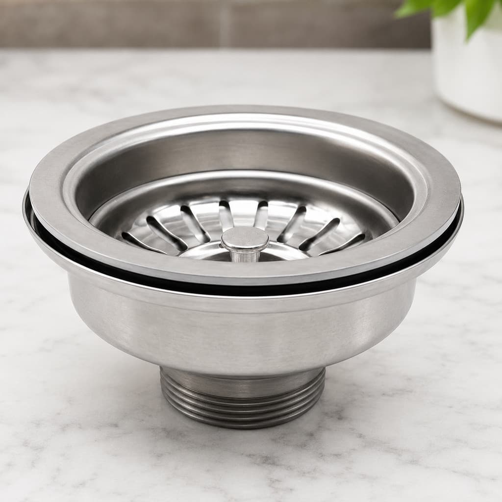 [layanist] 1 Peça 114MM Conjunto De Filtro De Drenagem De Pia De Cozinha Rolha De Aço Acessórios Antientupimento Para Ca