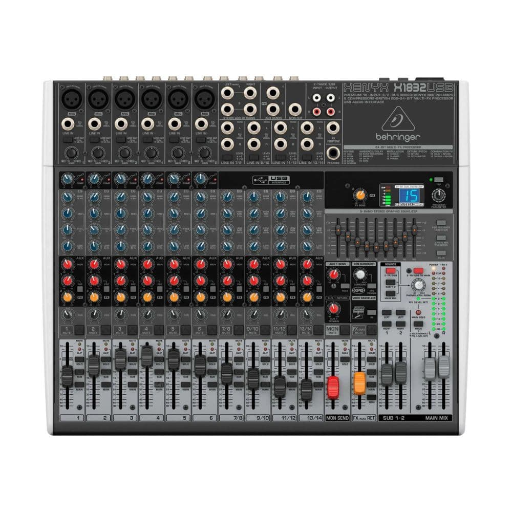 Mesa de Som Behringer Xenyx X1832USB 18 Entradas com Efeitos