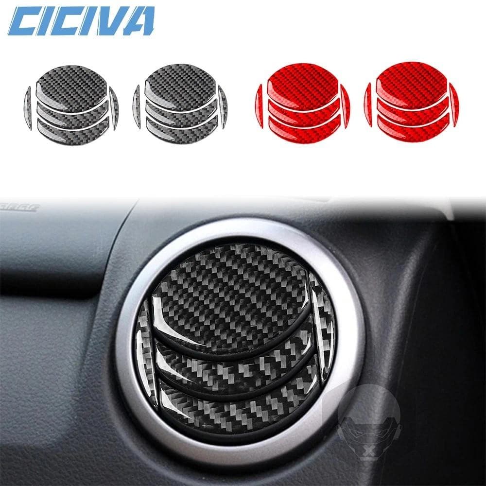 Para Suzuki Grand Vitara 2006-2013 Instrumento De Fibra Carbono Condicionado Painel Ventilação Ar Capa Carro Dentro Guar