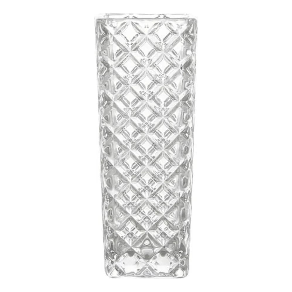 Vaso Vidro Topázio 15,5x6,5cm Decorativo Mesa Sala Casa