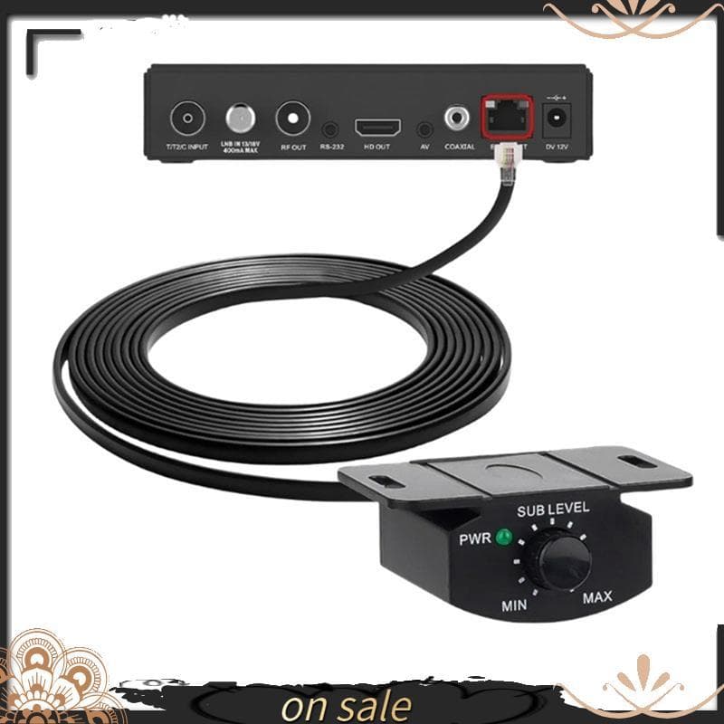 [Vendas Quentes Y] Cabo De Controle De Volume Do Amplificador De Carro Com Botão Estéreo , Regulador De Ganho Para Monta