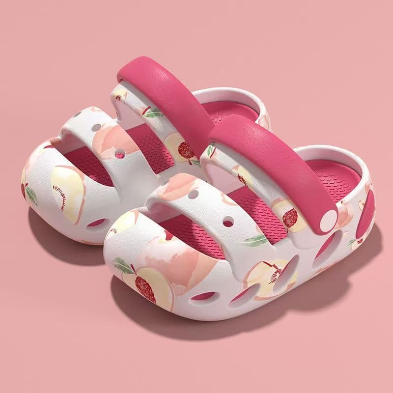 Crianças dos desenhos animados buraco sapatos meninos meninas EVA sola macia antiderrapante sandálias chinelos de secage